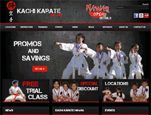 Tablet Screenshot of kachikarate.com